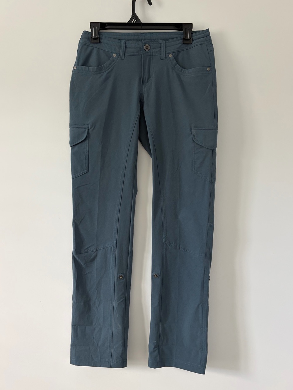 Kuhl Freeflex Roll- Up Lightweight Hiking Outdoors Pants Slate Blue 4 Regular